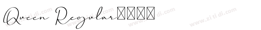 Queen Regular字体转换
